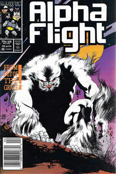 Alpha Flight (1st Series) #45 Newsstand Edition