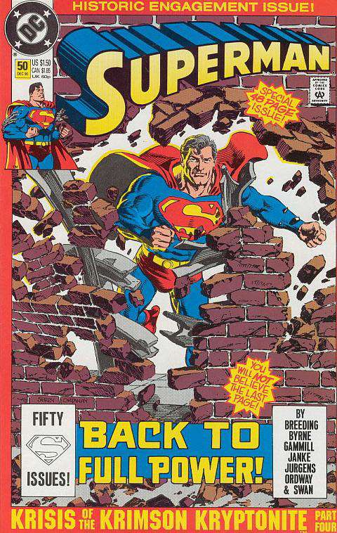 Superman (2nd Series) #50  - 2nd printing