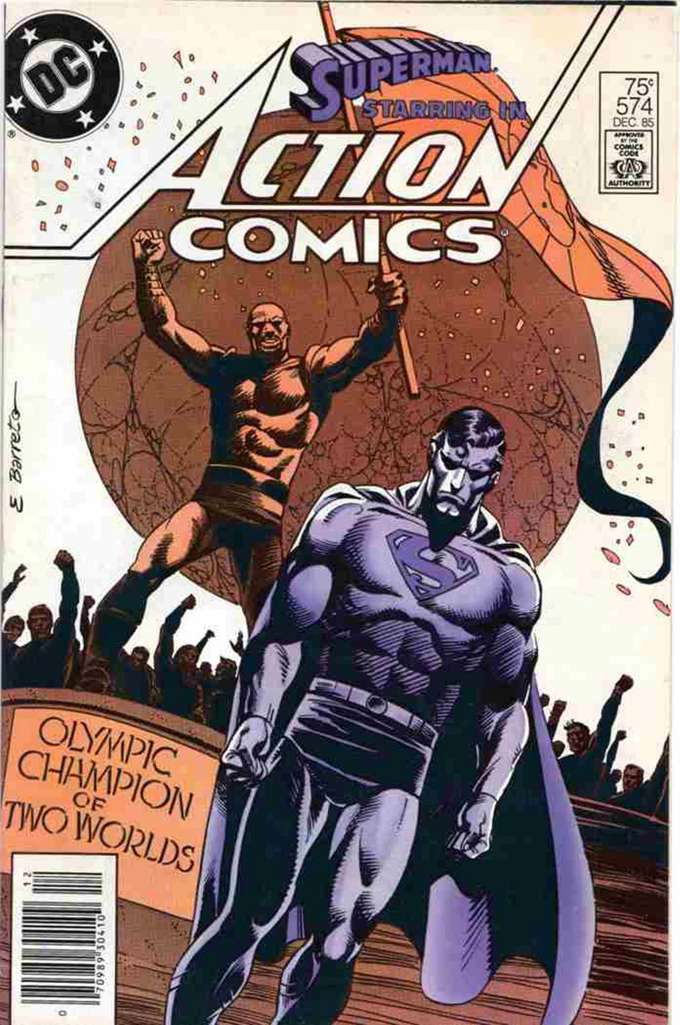 Action Comics #574 Newsstand Edition