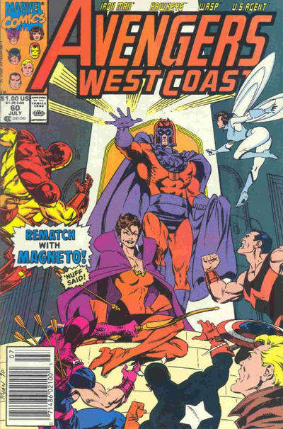 Avengers West Coast #60 Newsstand Edition