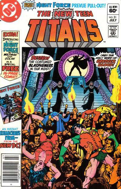 The New Teen Titans (1st Series) #21 Newsstand Edition