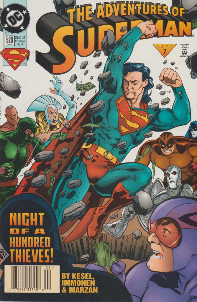 Adventures of Superman #520 Newsstand Edition