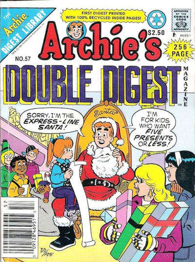 Archie’s Double Digest Magazine #57 Newsstand Edition
