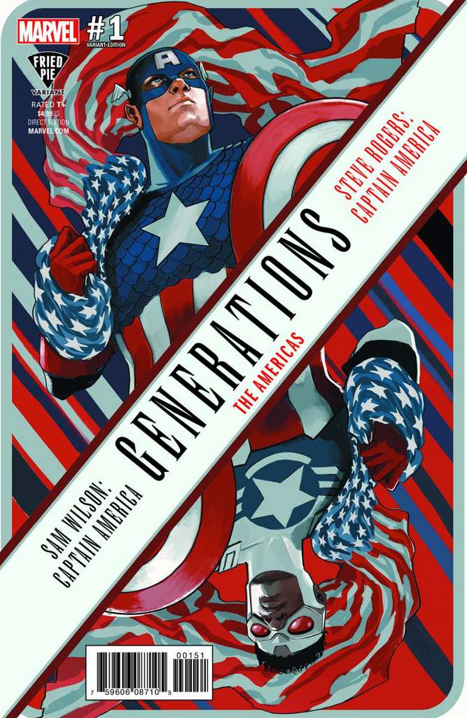Generations: Sam Wilson Captain America & Steve Rogers Captain America #1 Variation C