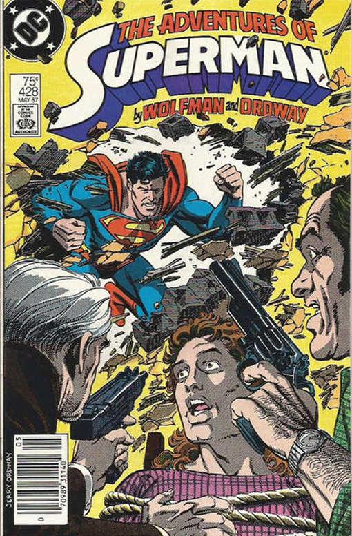 Adventures of Superman #428 Newsstand Edition