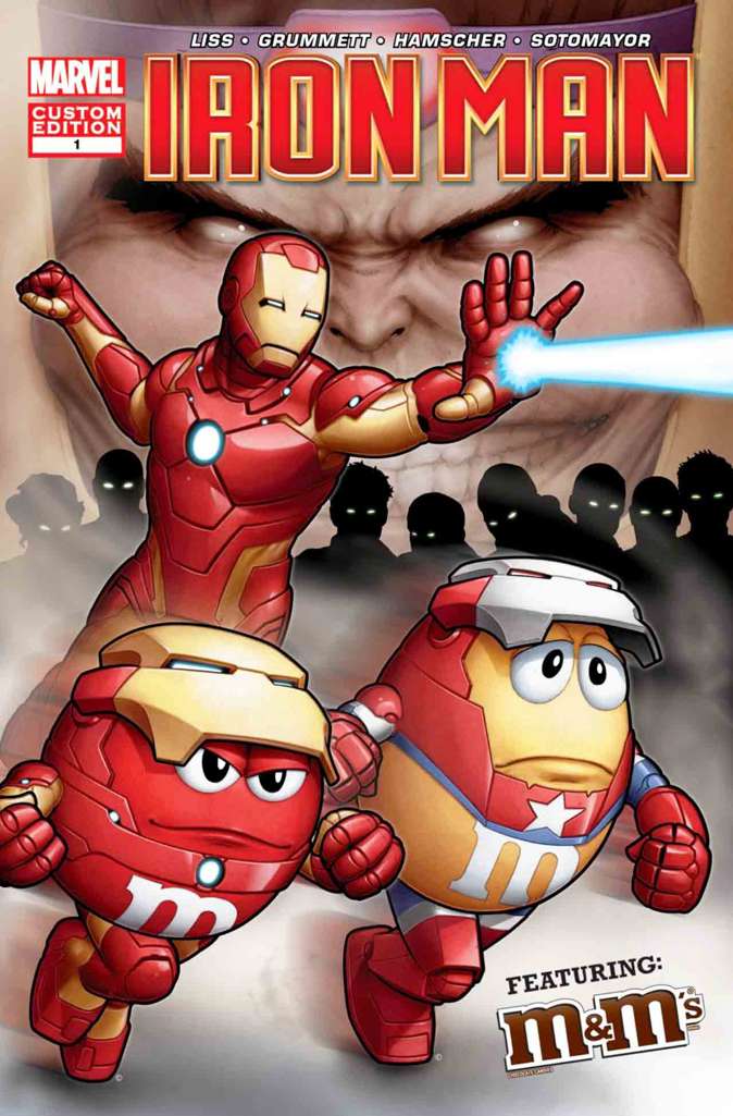 Iron Man Custom Comic Featuring M&amp;M’s