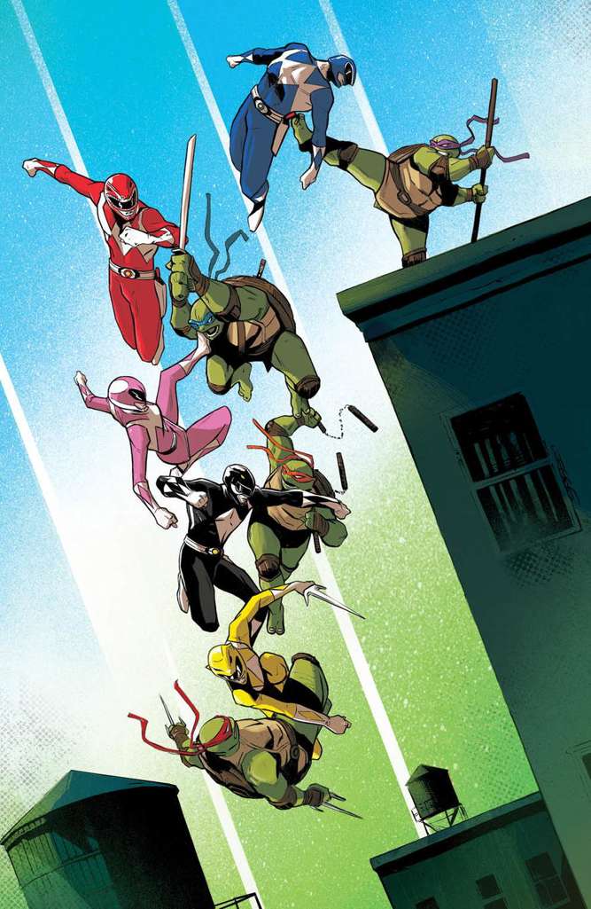 Mighty Morphin Power Rangers/Teenage Mutant Ninja Turtles #3 Variation H
