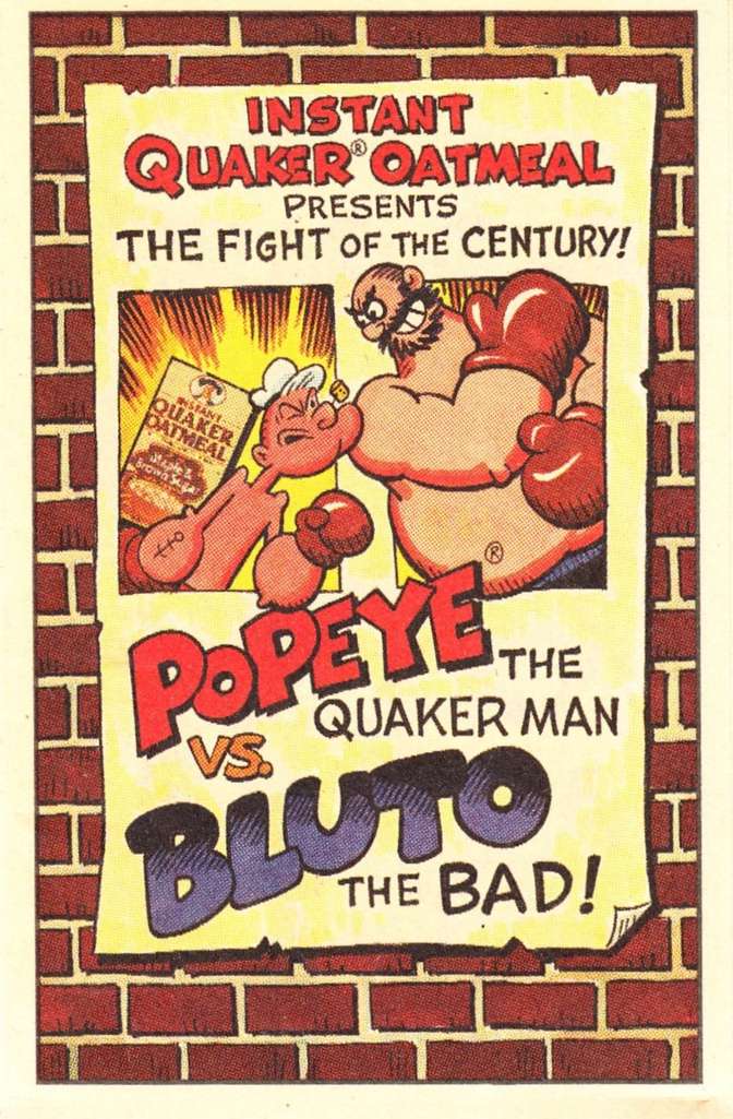 Popeye the Quaker Man vs. Bluto the Bad!