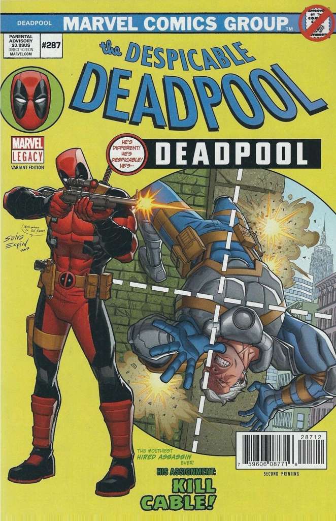 Despicable Deadpool #287  - 2nd printing