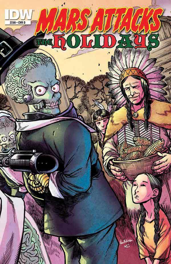 Mars Attacks (3rd Series) Holiday Special #1 Variation D