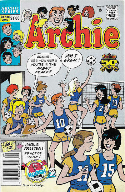 Archie #388 Newsstand Edition