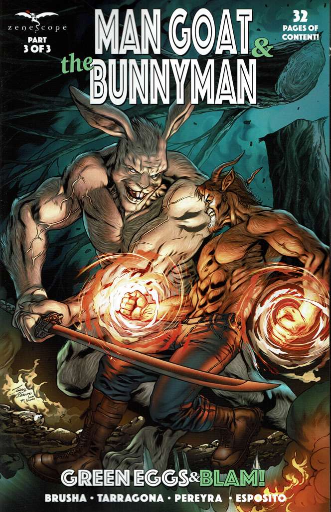 Man Goat & The Bunny Man: Green Eggs & Blam #3 Variation A