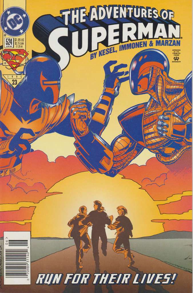 Adventures of Superman #524 Newsstand Edition