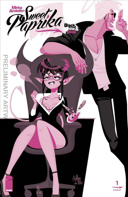 Sweet Paprika Black, White & Pink (Mirka Andolfo’s…) #1 Variation D