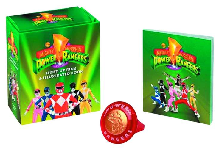 Mighty Morphin Power Rangers Light-Up Ring &amp; Illustrated Book Kit