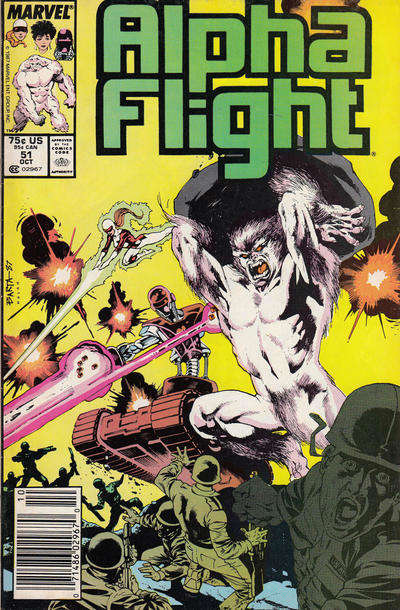 Alpha Flight (1st Series) #51 Newsstand Edition