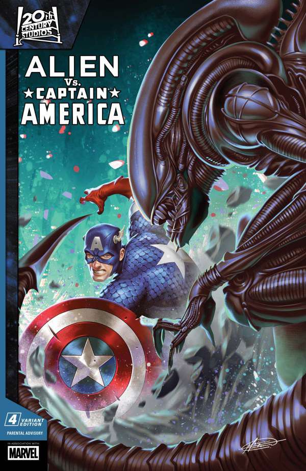 Alien vs. Captain America #4 Variation A