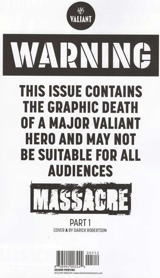 Harbinger Renegade #5  - 2nd printing