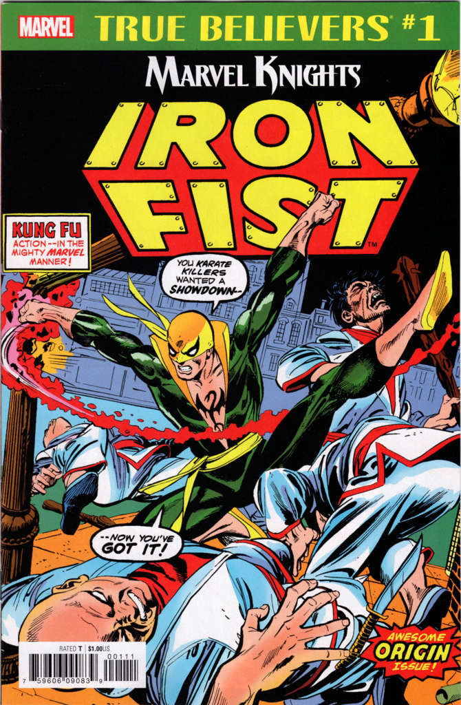 True Believers: Marvel Knights 20th Anniversary—Iron Fist by Thomas & Kane #1