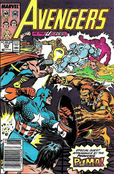The Avengers #304 Newsstand Edition