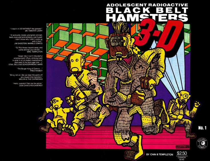 Adolescent Radioactive Black Belt Hamsters in 3-D