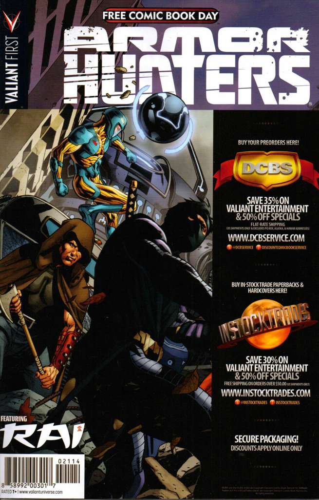 Valiant Comics Free Comic Book Day #2014 Variation A