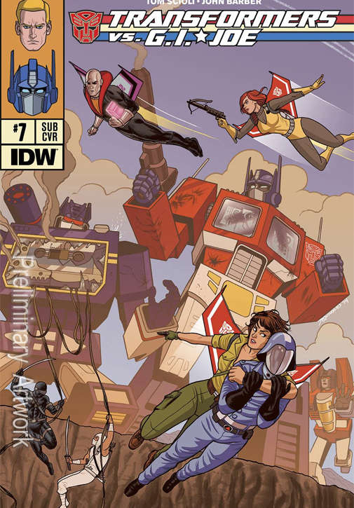 The Transformers vs. G.I. Joe #7 Variation A