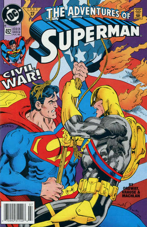 Adventures of Superman #492 Newsstand Edition