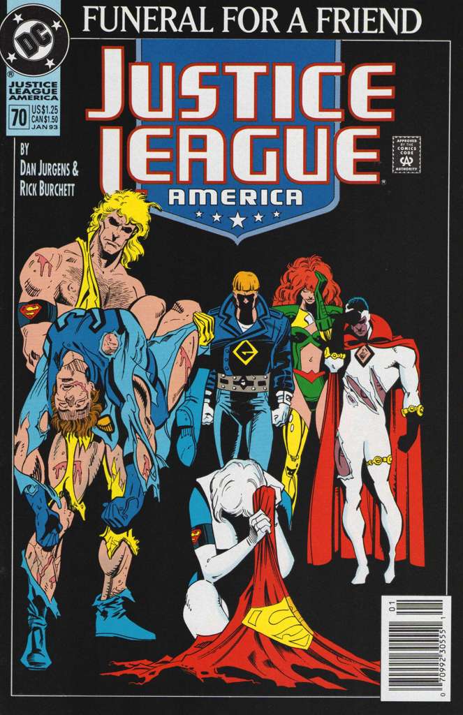 Justice League America #70 Newsstand Edition