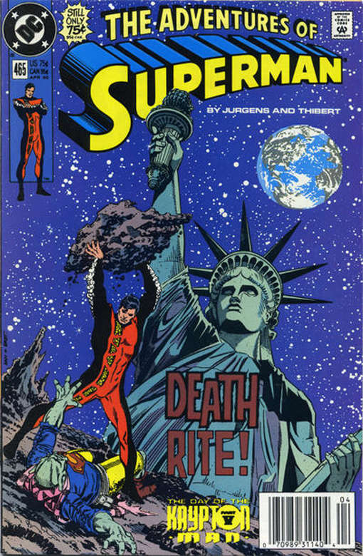 Adventures of Superman #465 Newsstand Edition