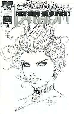 Top Cow Classics in Black and White: Fathom #1 Variation B