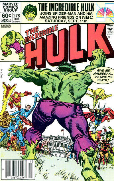 The Incredible Hulk #278 Newsstand Edition