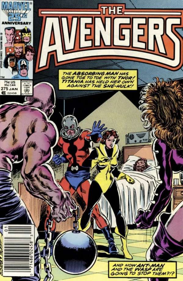 The Avengers #275 Mark Jewelers Insert Edition