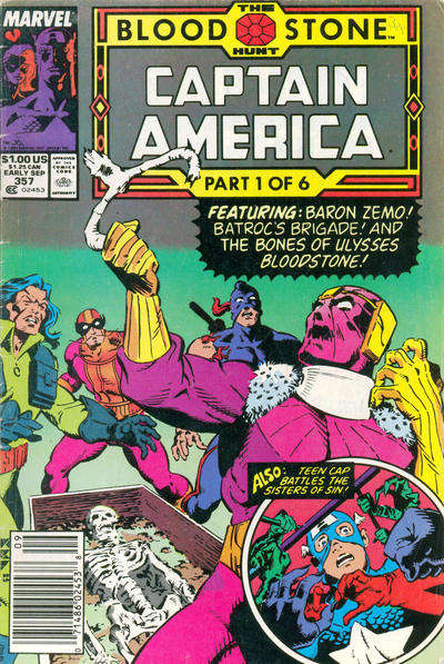 Captain America (1st Series) #357 Newsstand Edition