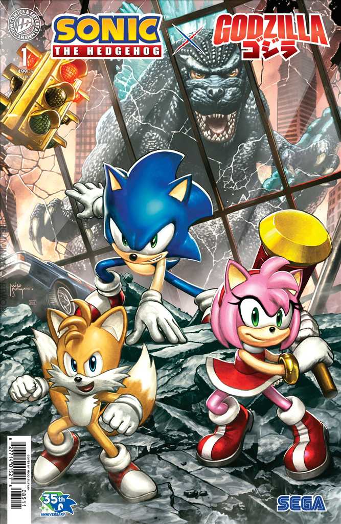 Sonic the Hedgehog X Godzilla #1 Variation E