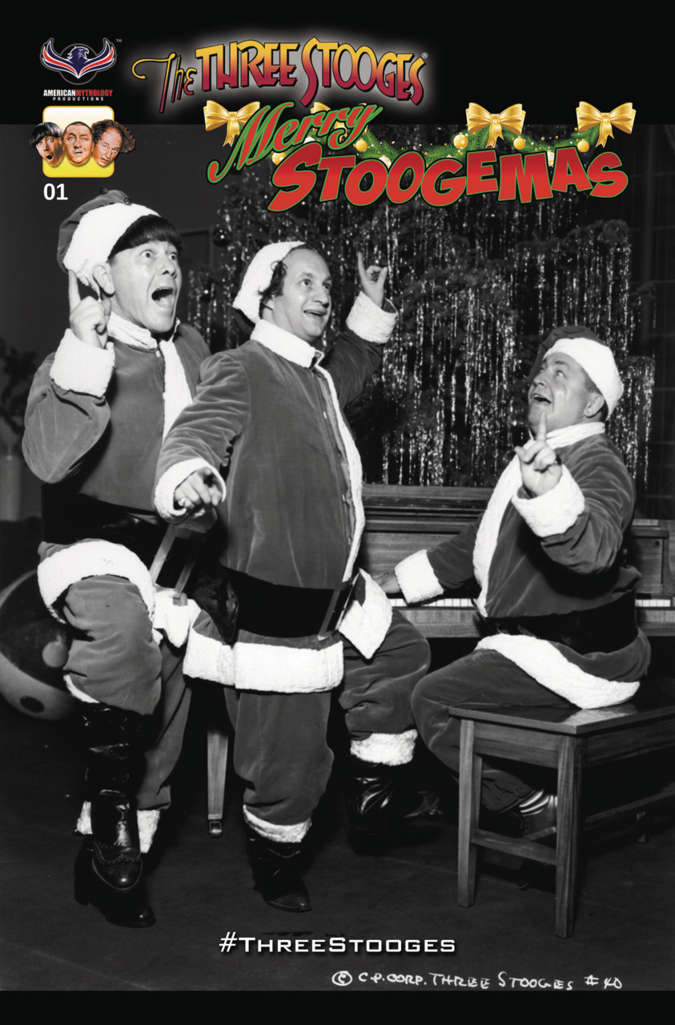 Three Stooges: Merry Stoogemas #1 Variation D