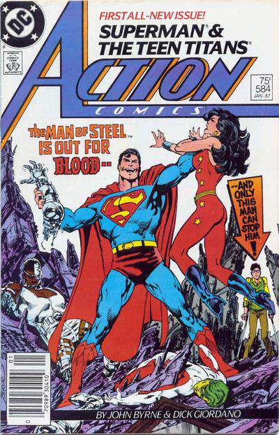 Action Comics #584 Newsstand Edition