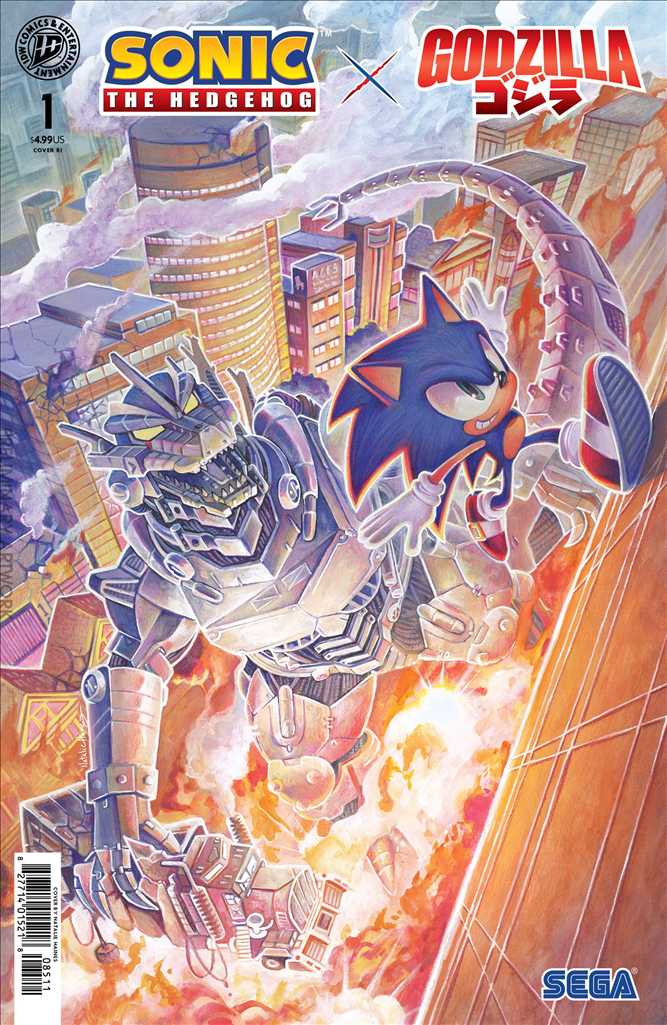 Sonic the Hedgehog X Godzilla #1 Variation F