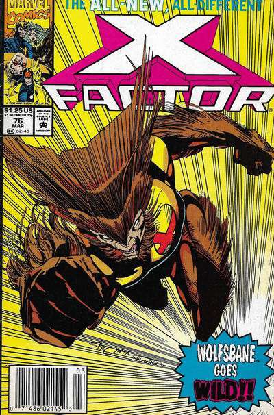 X-Factor #76 Newsstand Edition