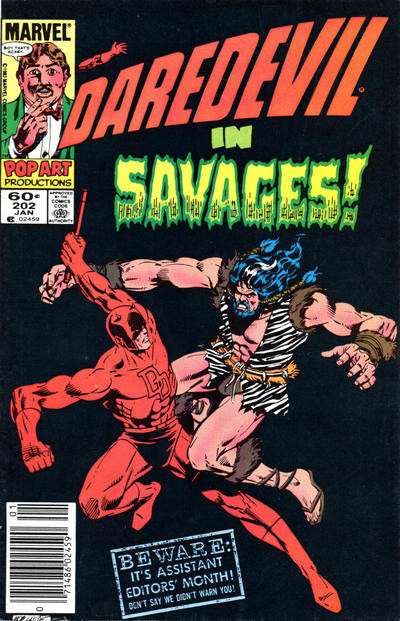 Daredevil #202 Newsstand Edition
