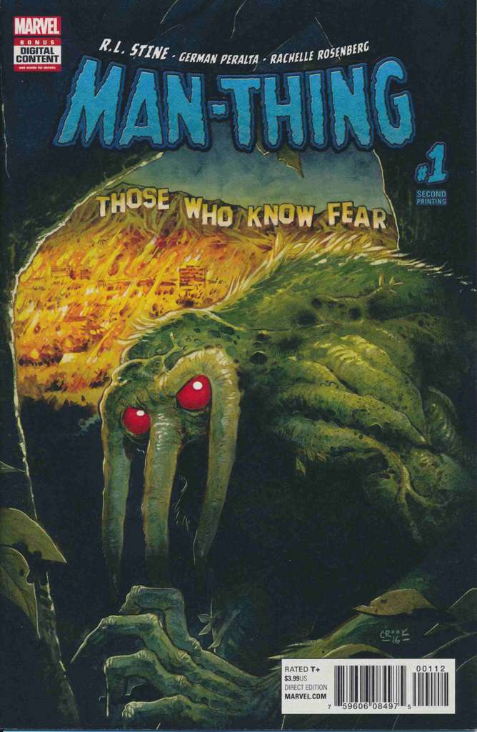 Man-Thing (5th Series) #1  - 2nd printing