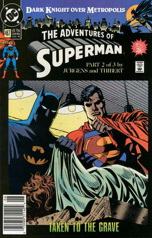 Adventures of Superman #467 Newsstand Edition