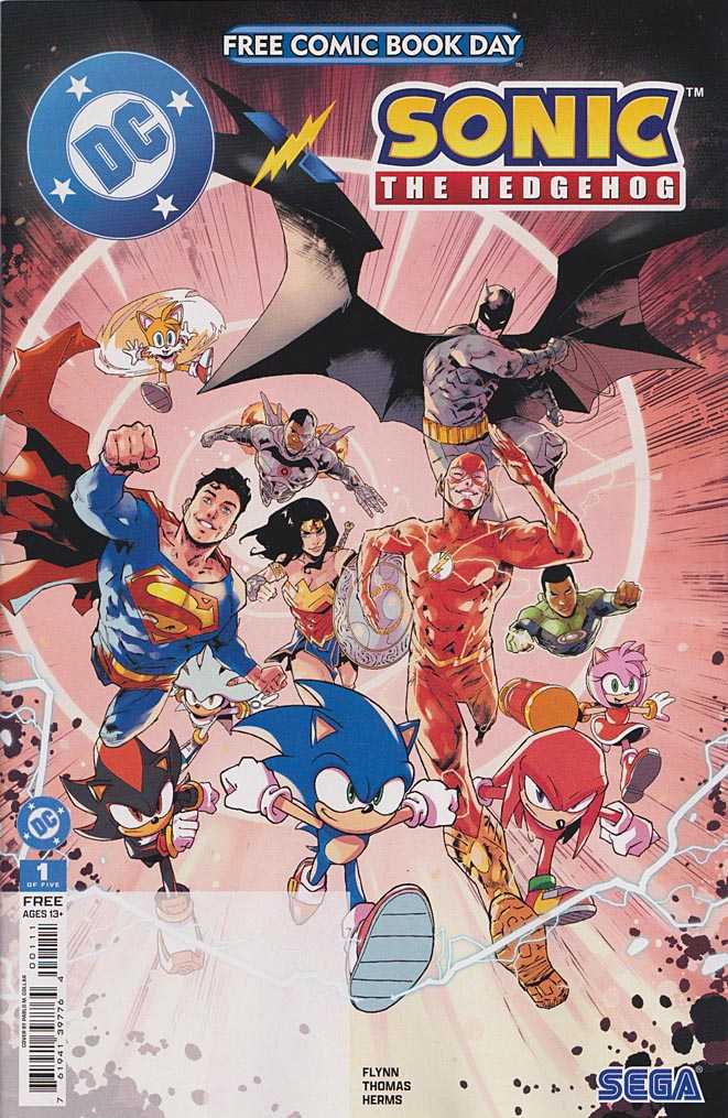 DC X Sonic the Hedgehog #1 Variation FCBD