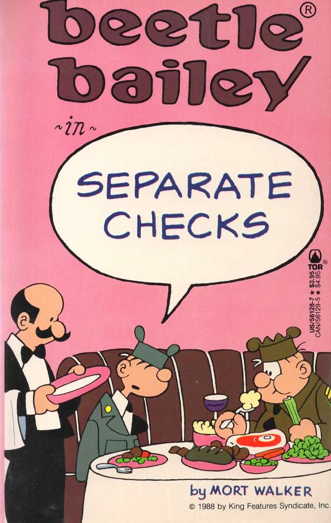 Beetle Bailey: Separate Checks
