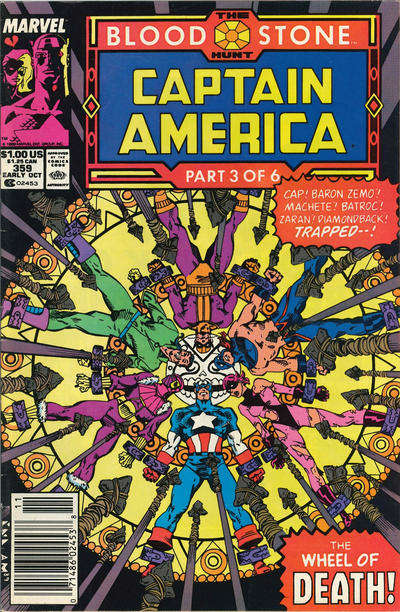 Captain America (1st Series) #359 Newsstand Edition