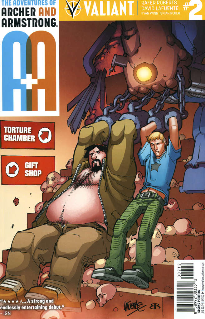 A&A: The Adventures of Archer & Armstrong #2  - 2nd printing