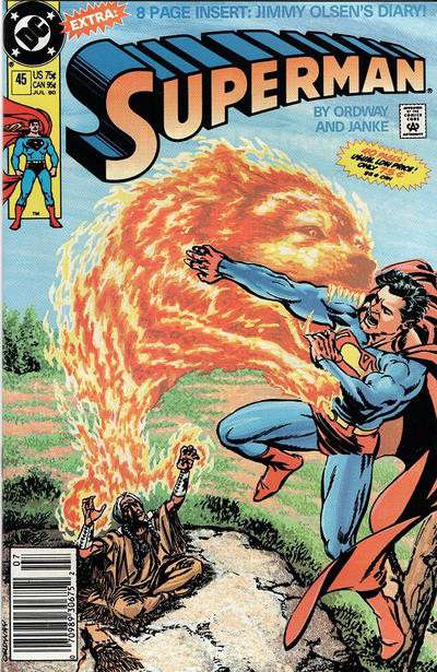 Superman (2nd Series) #45 Newsstand Edition