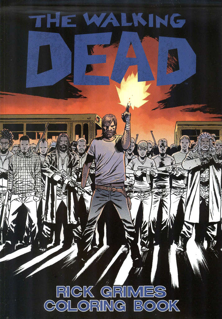 The Walking Dead Rick Grimes Adult Coloring Book