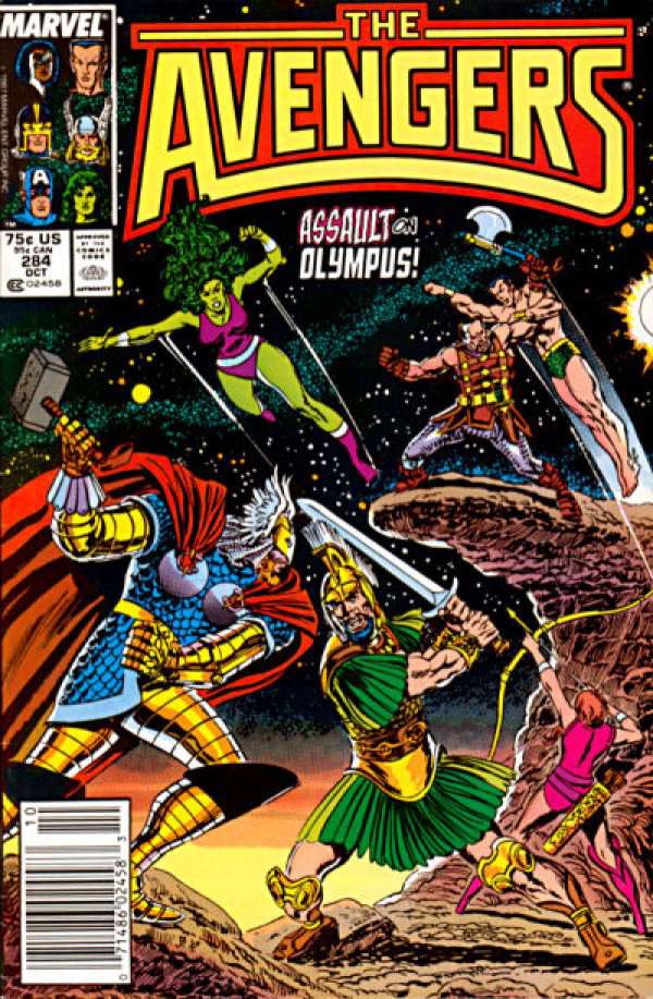 The Avengers #284 Mark Jewelers Insert Edition