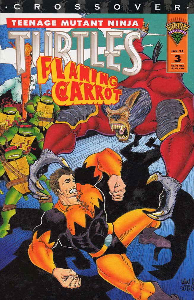Teenage Mutant Ninja Turtles/Flaming Carrot Crossover #3